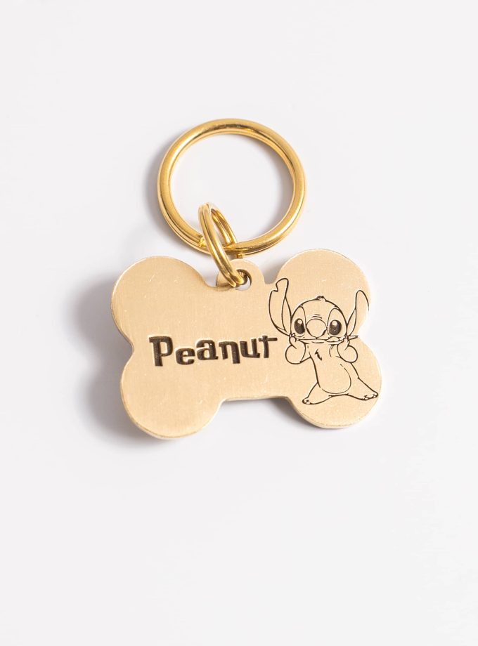 Placa de Identificación Stitch – Colección limitada hueso