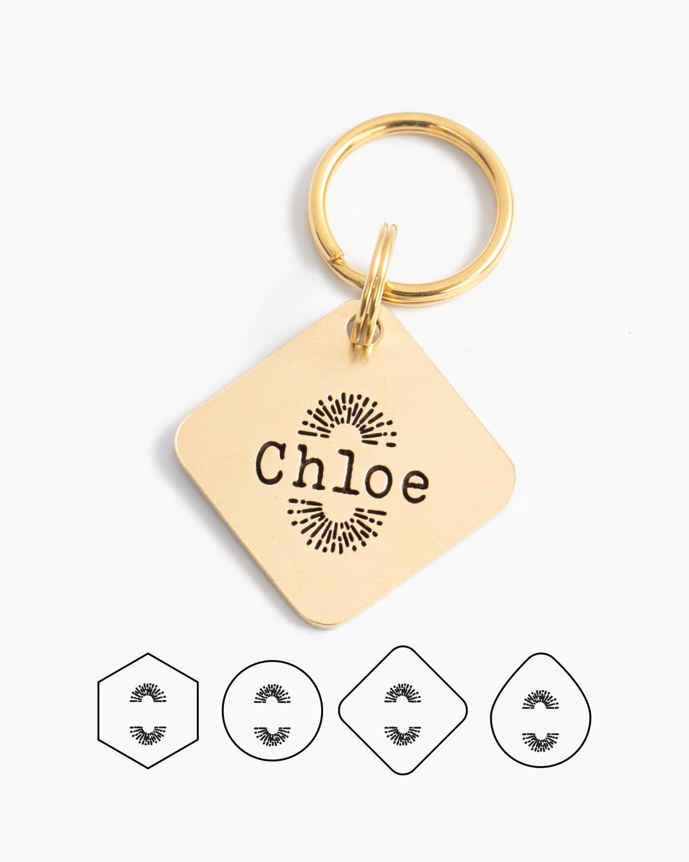 Golden Hour ID Tag | Plaquita para perro o gato personalizada