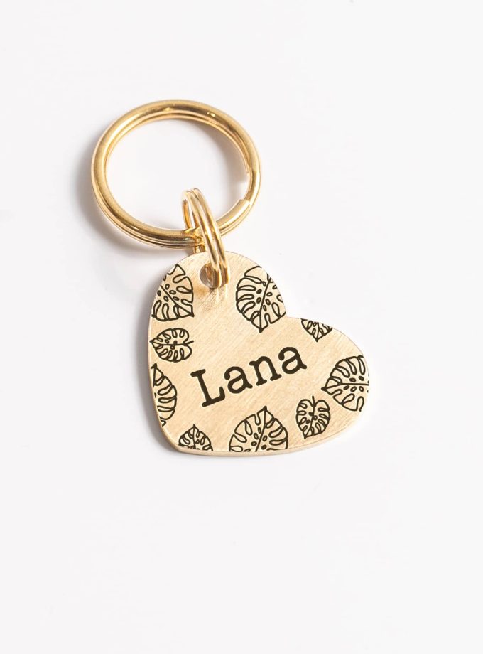 Tropical ID Tag | Plaquita para perro o gato personalizada