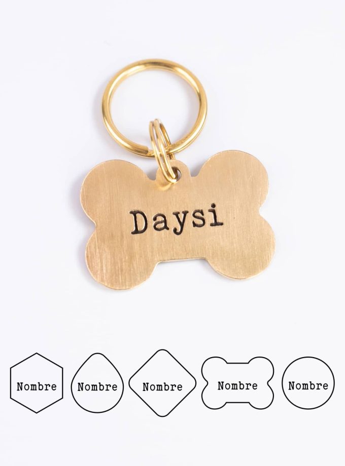 Simple Pet ID Tag | Plaquita para perro o gato personalizada