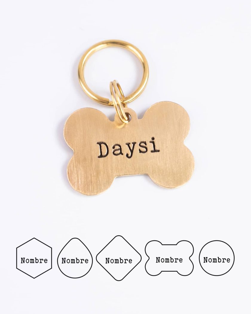 Simple Pet ID Tag | Plaquita para perro o gato personalizada