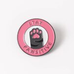Stay Pawsitive pink