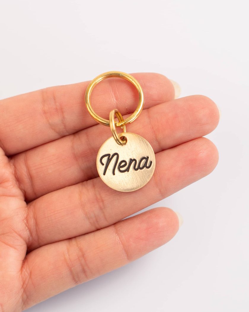 Placa de identificación para mascotas pequeñas personalizada - minimal - Imagen 2