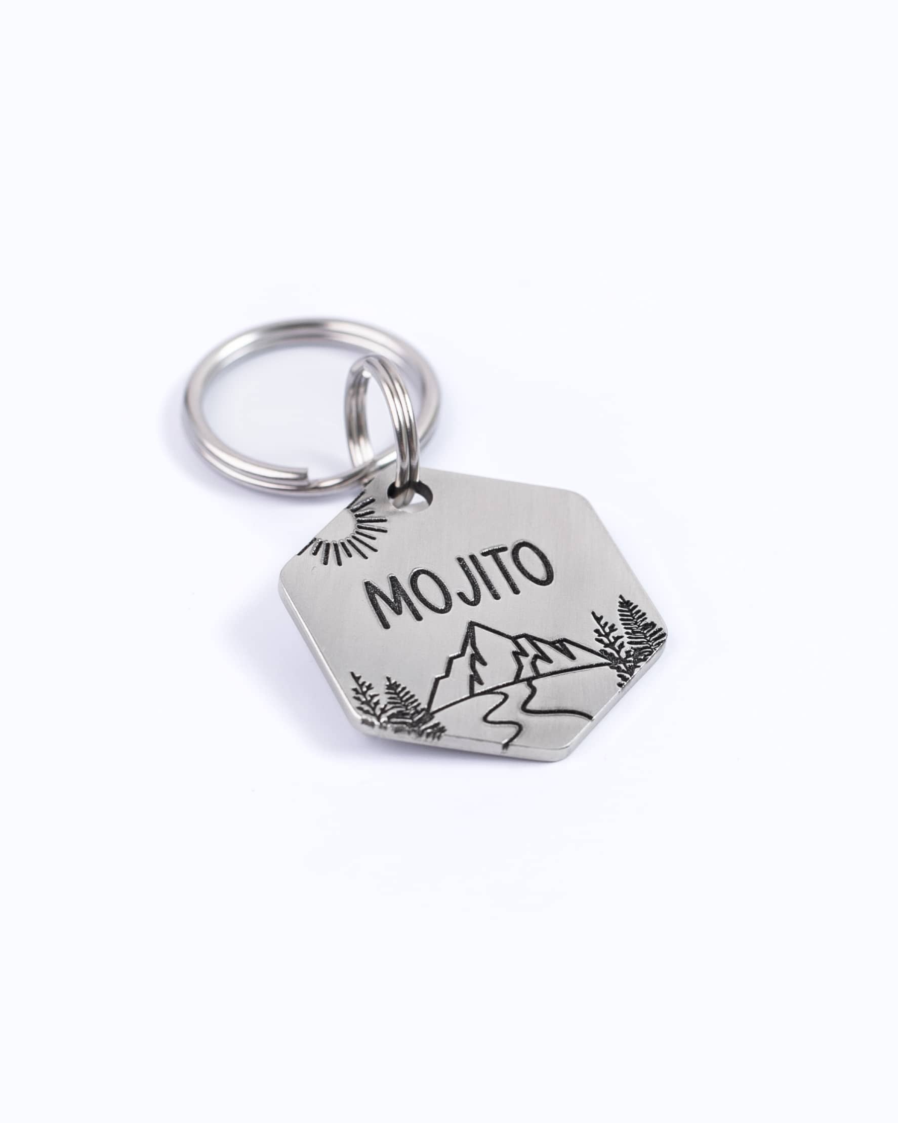 Hiker Buddy ID Tag | Placa personalizada para perro o gato - Imagen 3