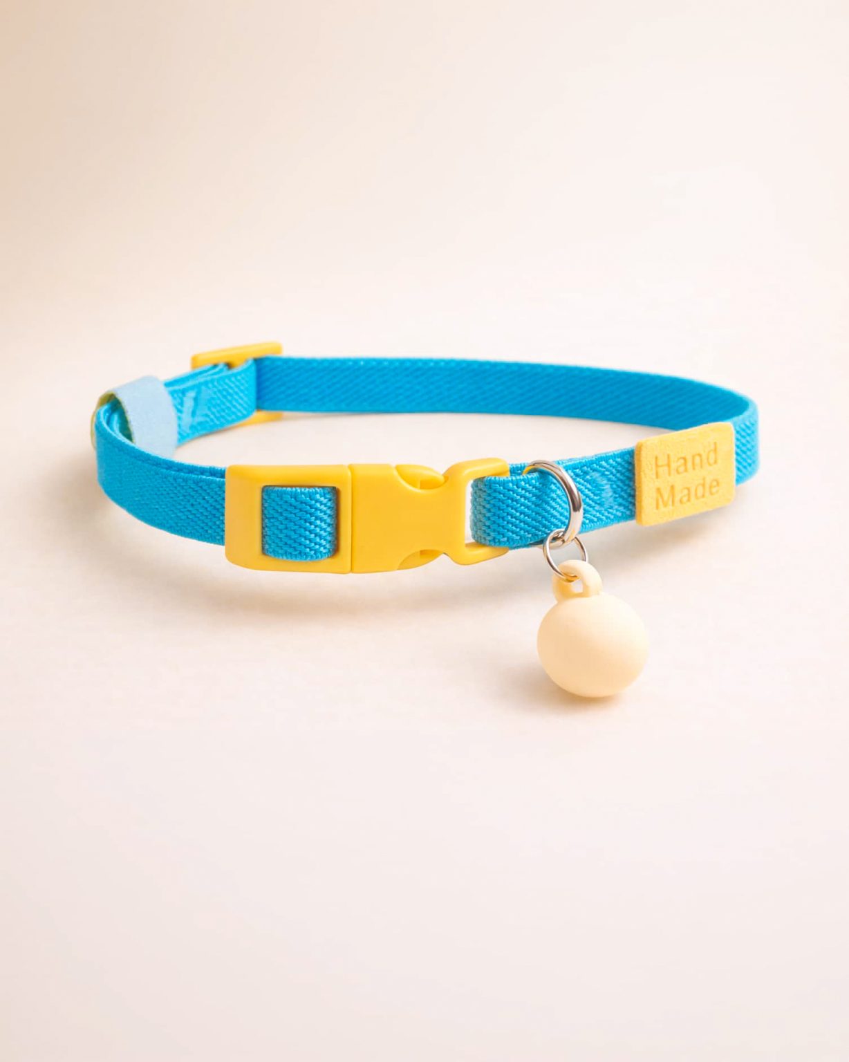 Collar para gato ajustable Azul y amarillo