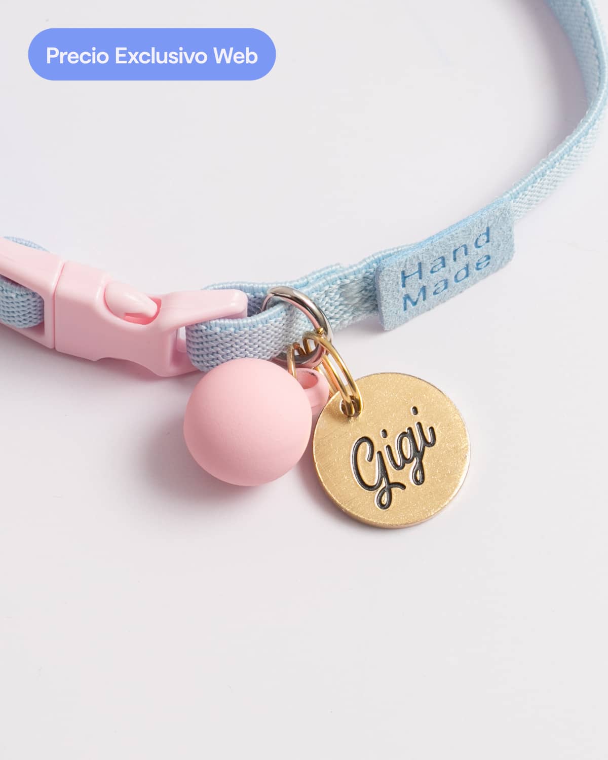 Kit collar para gato + plaquita personalizada