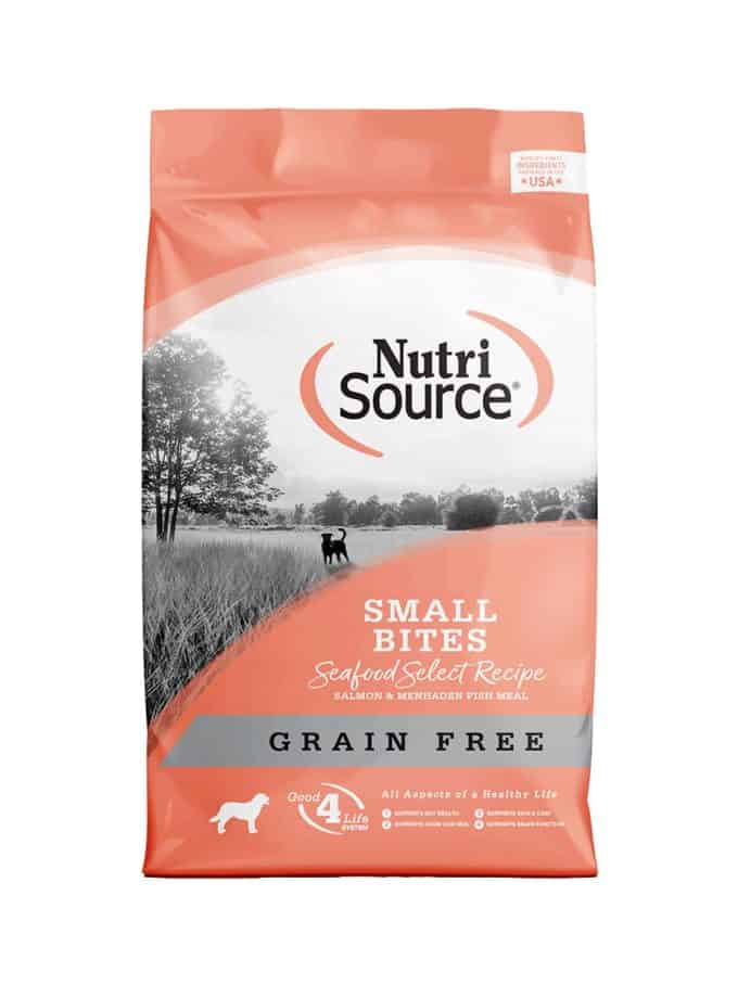 Nutrisource Seafood Select Small Bites de Salmón para Razas Pequeñas Grain Free (Sin Granos)