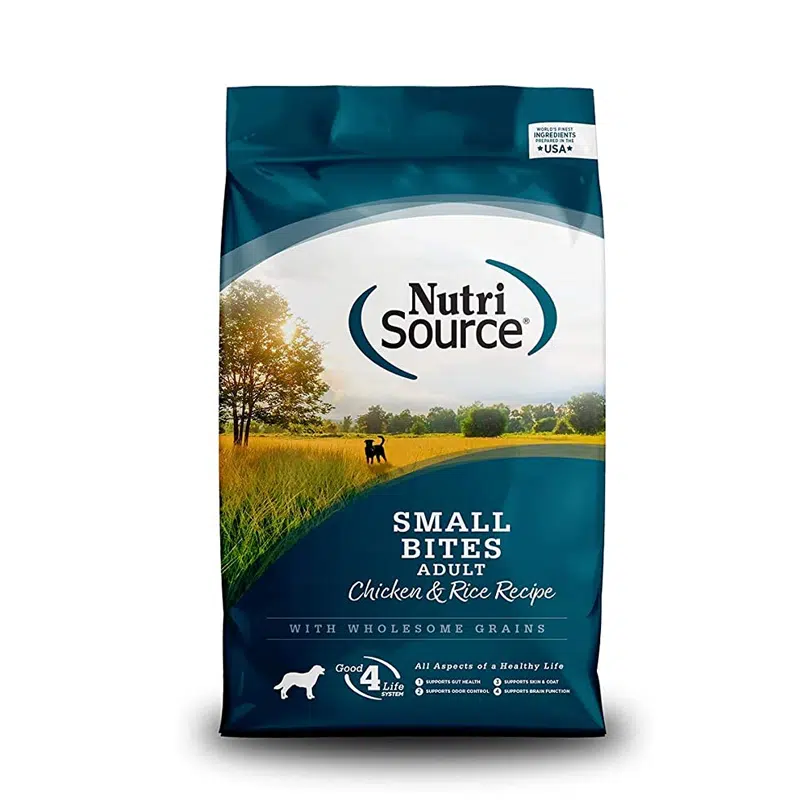 NutriSource Adulto Small Bites Pollo y Arroz – Alimento para Perros de Raza Pequeña