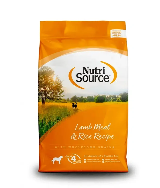 Concentrado de Cordero y Arroz para Perro Adulto – Nutrisource Lamb Meal & Rice