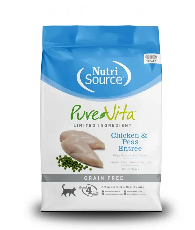 Nutrisource Pure Vita Pollo y Guisantes – Alimento para Gatos