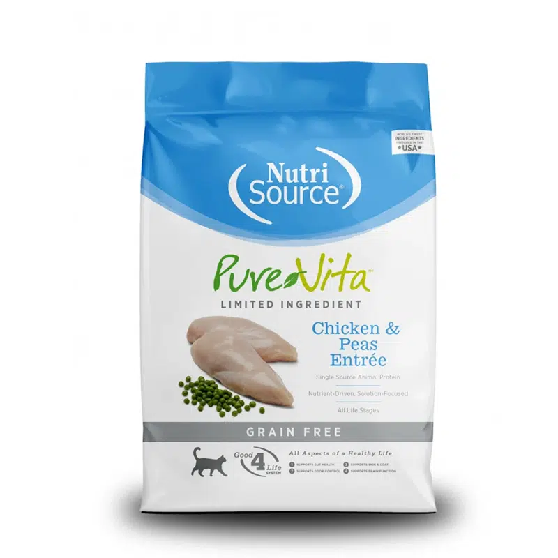 Nutrisource Pure Vita Pollo y Guisantes – Alimento para Gatos