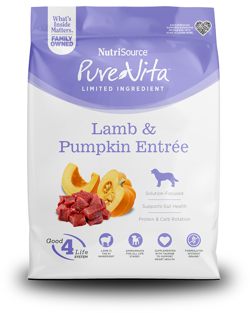 Nutrisource Pure Vita Lamb & Pumpkin Entrée Grain Free – Alimento Para Perros