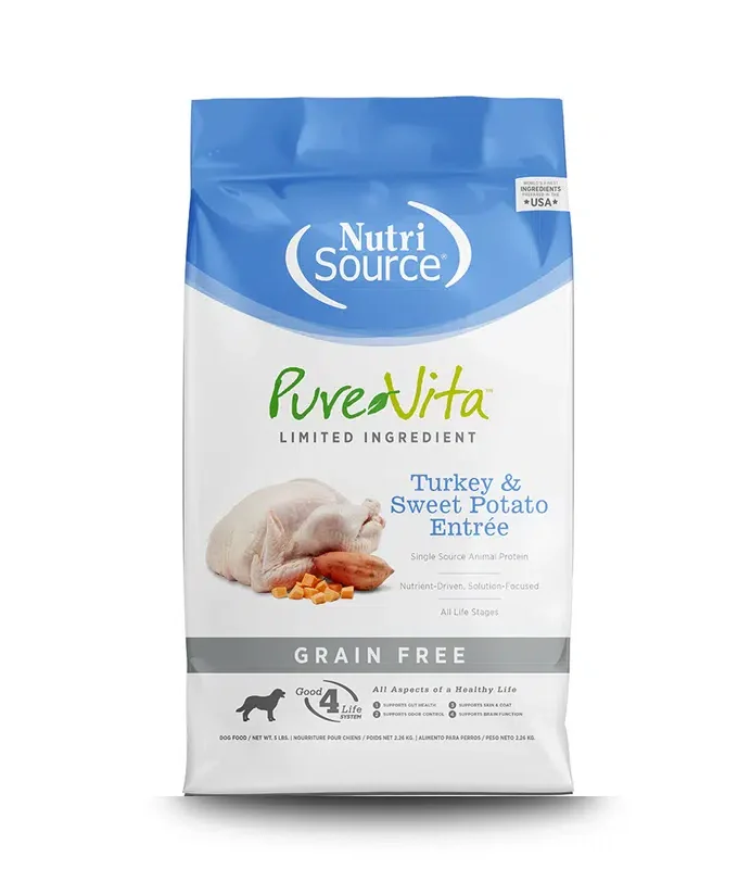 Nutrisource Pure Vita Pavo & Camote – Alimento Para Perro
