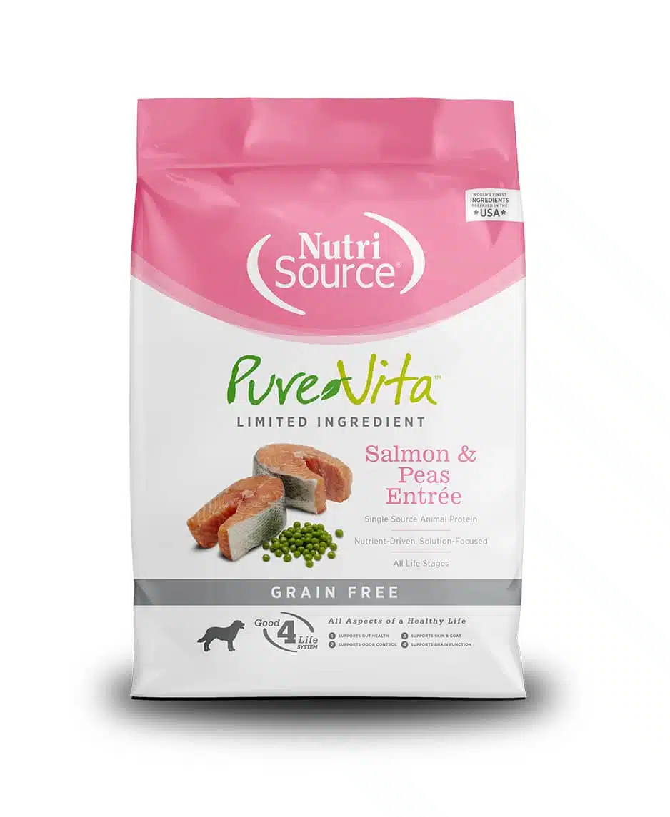 NutriSource Pure Vita Salmón & Guisantes Para Perros – Alimento Sin Granos