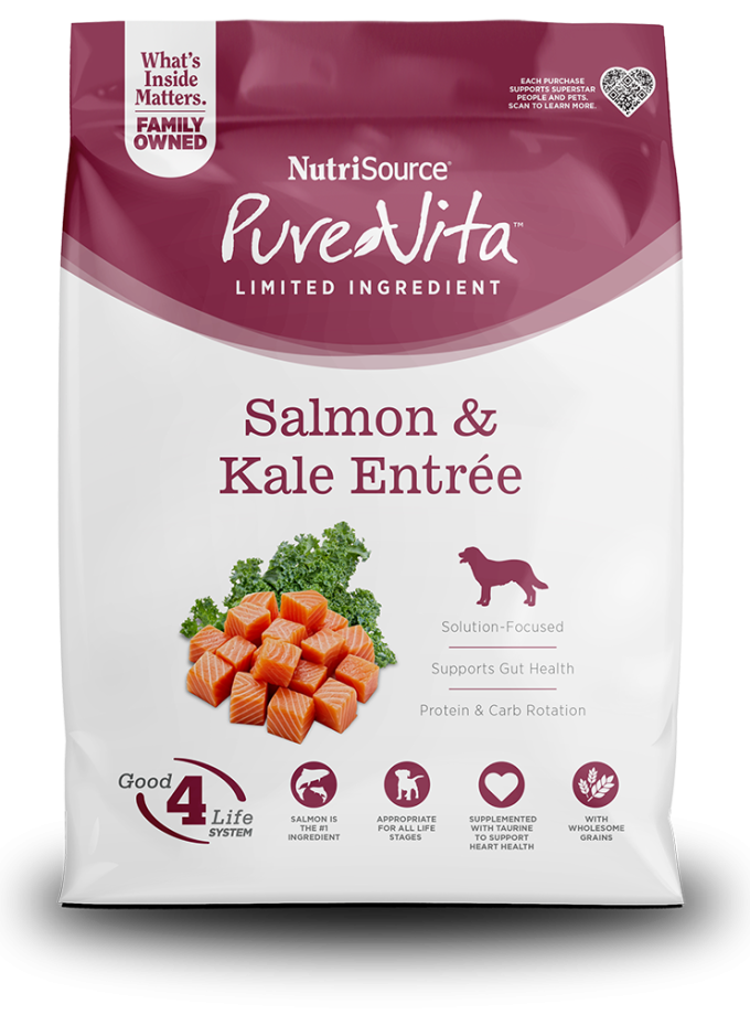 NutriSource Pure Vita Salmon & Kale Entrée – Alimento para Perros