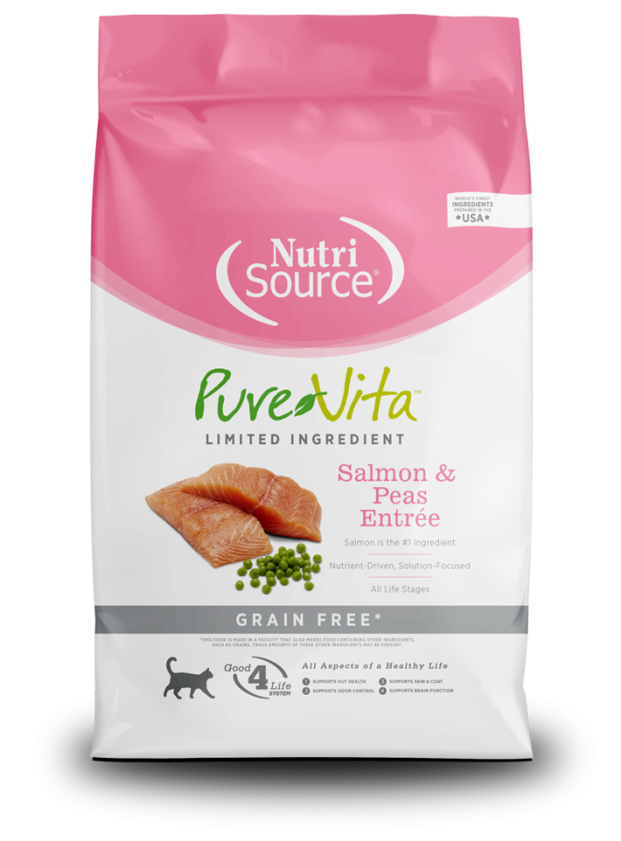 Nutrisource Pure Vita Salmon & Peas Entrée – Alimento Para Gatos