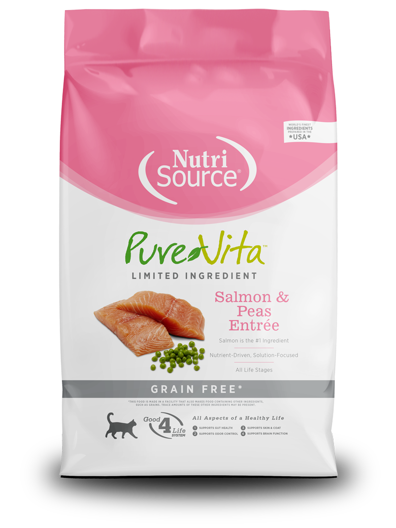 Nutrisource Pure Vita Salmon & Peas Entrée – Alimento Para Gatos