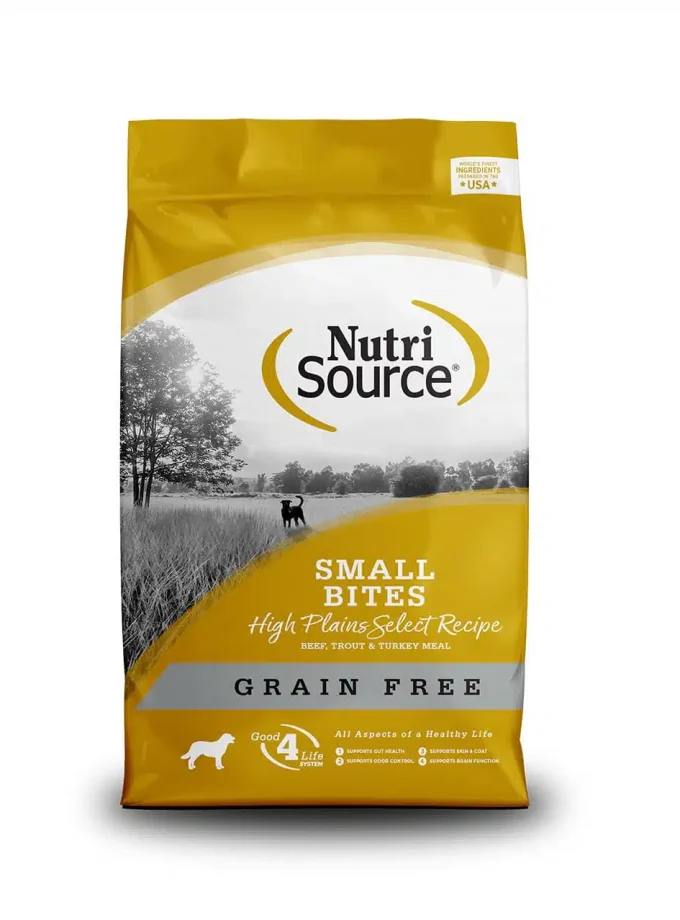 Nutrisource Small Bites High Plains Select Recipe – Para Perros de Raza Pequeña - Grain Free (Sin Granos)