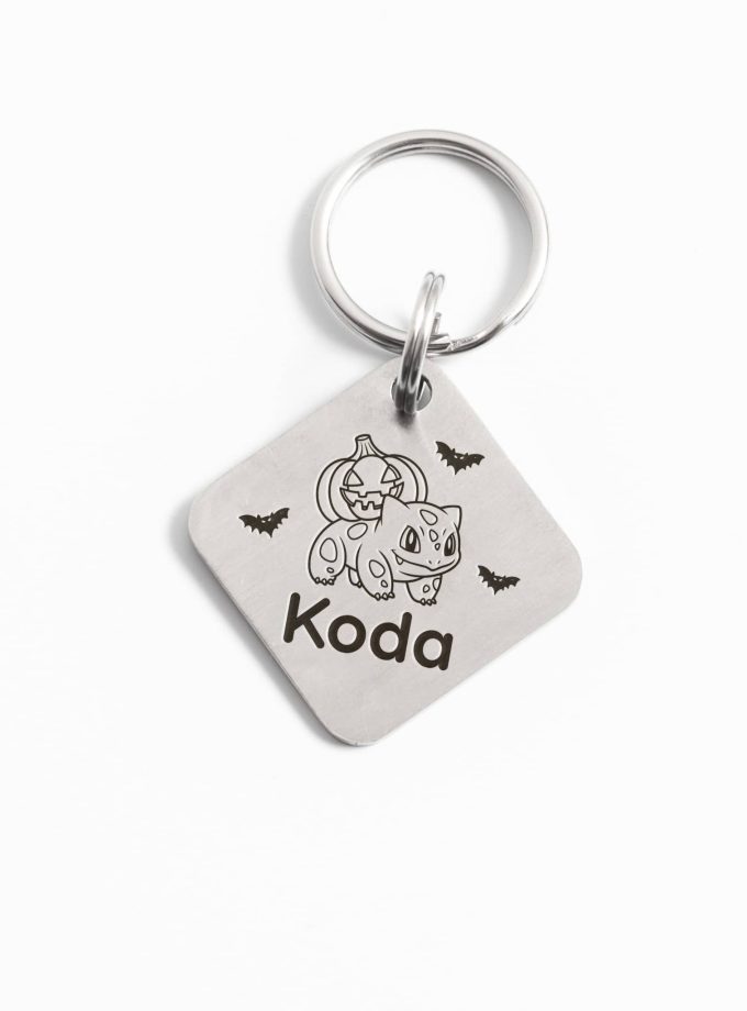 Placa de identificación personalizada para mascotas – Edición Halloween