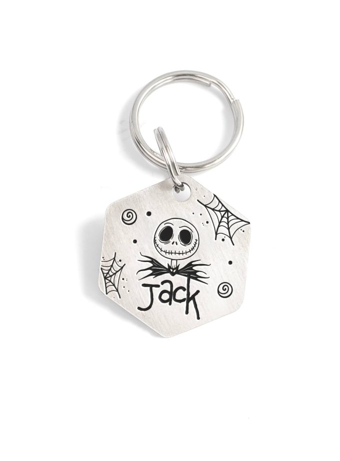 Placa de identificación personalizada para mascotas – Edición Halloween